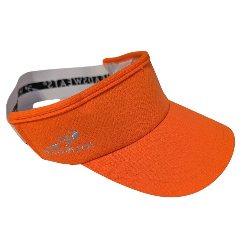 Headsweats Mens Womens Unisex‎ Supervisor Visor Hat Running Safety Orange HDSW02